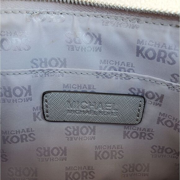 Michael Kors Gray Silver Studded Wristlet Clutch - Picture 12 of 12